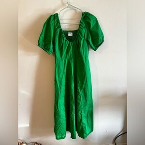 Old Navy Empire Waist Puff Sleeve Midi Dress